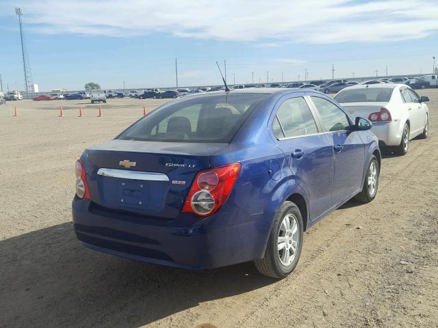 1G1JC5SB6E4117226 - 2014 CHEVROLET SONIC LT BLUE photo 4