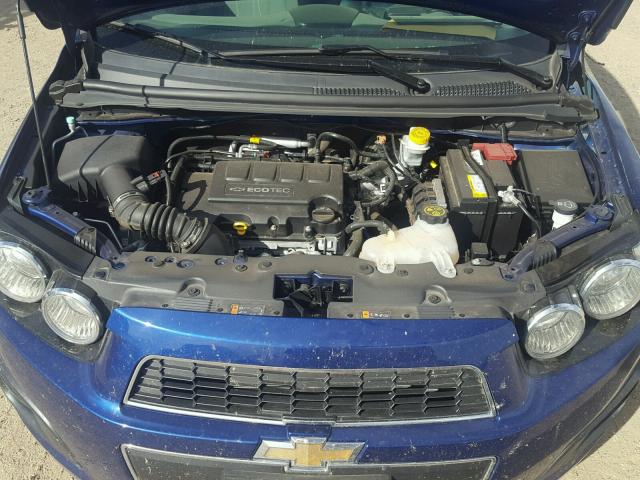 1G1JC5SB6E4117226 - 2014 CHEVROLET SONIC LT BLUE photo 7