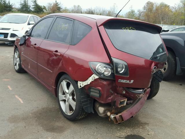 JM1BK344061407255 - 2006 MAZDA 3 HATCHBAC MAROON photo 3