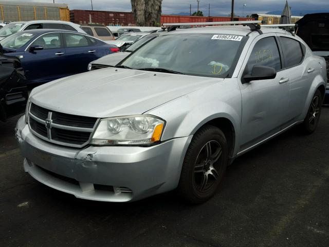 1B3CC4FB1AN186917 - 2010 DODGE AVENGER SILVER photo 2