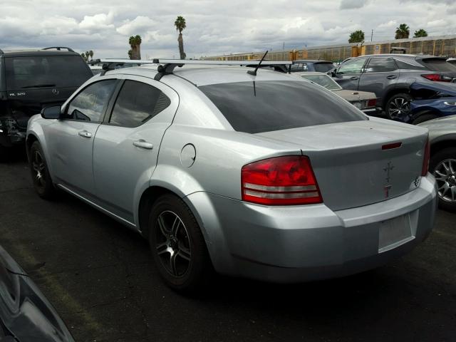 1B3CC4FB1AN186917 - 2010 DODGE AVENGER SILVER photo 3