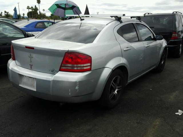 1B3CC4FB1AN186917 - 2010 DODGE AVENGER SILVER photo 4