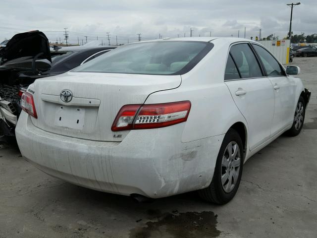 4T1BF3EK0AU522250 - 2010 TOYOTA CAMRY WHITE photo 4