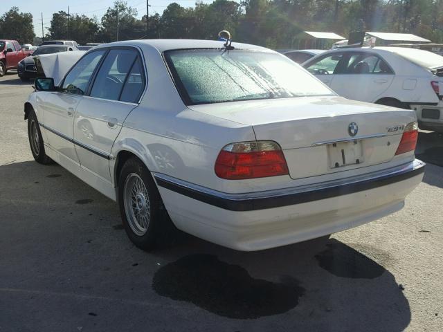 WBAGG83421DN83590 - 2001 BMW 740 I AUTO WHITE photo 3