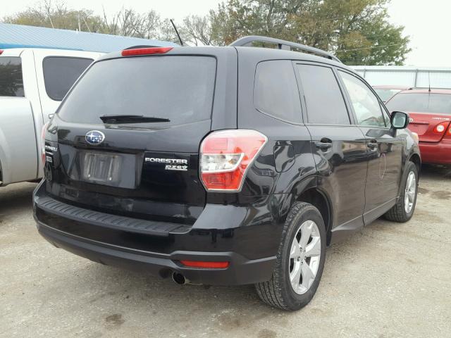 JF2SJADC7FH513709 - 2015 SUBARU FORESTER 2 BLACK photo 4