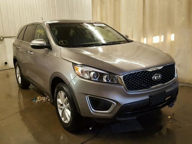 5XYPG4A34HG303301 - 2017 KIA SORENTO LX GRAY photo 1