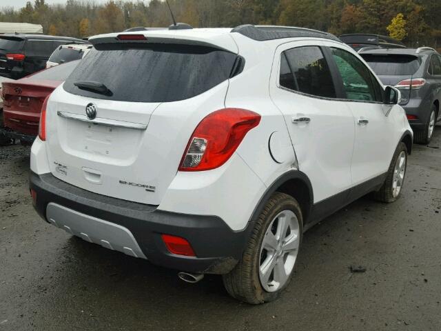 KL4CJESB5GB727049 - 2016 BUICK ENCORE WHITE photo 4