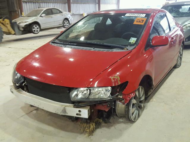 2HGFG128X9H538178 - 2009 HONDA CIVIC EX RED photo 2