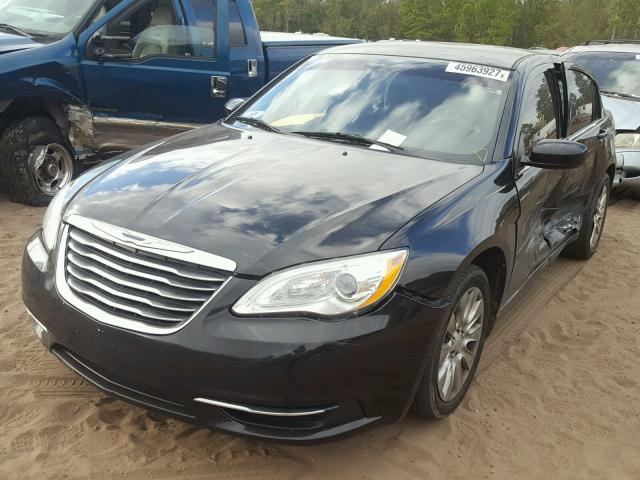 1C3CCBAB5CN201582 - 2012 CHRYSLER 200 LX BLACK photo 2