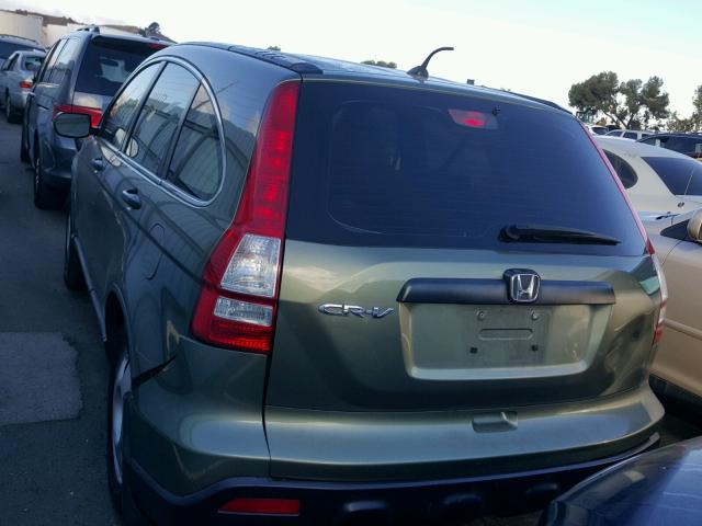 5J6RE38399L023758 - 2009 HONDA CR-V GREEN photo 3