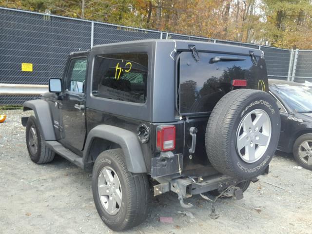 1J4AA2D14BL596063 - 2011 JEEP WRANGLER S BLACK photo 3