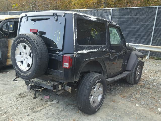 1J4AA2D14BL596063 - 2011 JEEP WRANGLER S BLACK photo 4