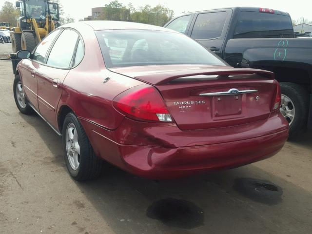 1FAFP55S23G195226 - 2003 FORD TAURUS SES RED photo 3