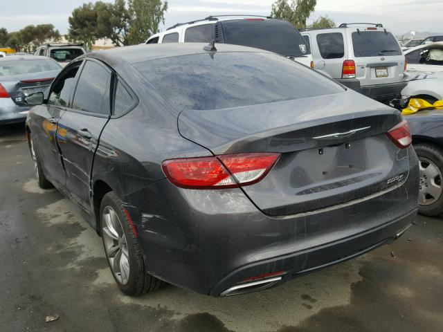 1C3CCCBB0GN182367 - 2016 CHRYSLER 200 S GRAY photo 3