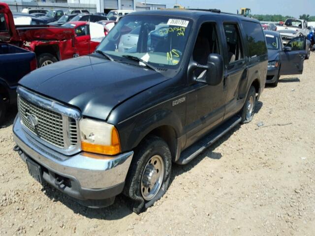 1FMNU40S51EB18628 - 2001 FORD EXCURSION GREEN photo 2