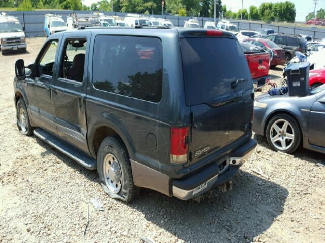 1FMNU40S51EB18628 - 2001 FORD EXCURSION GREEN photo 3