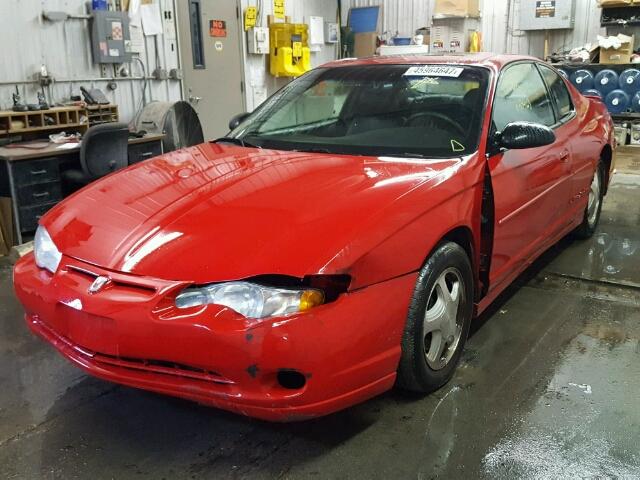 2G1WX12K939312881 - 2003 CHEVROLET MONTE CARL RED photo 2