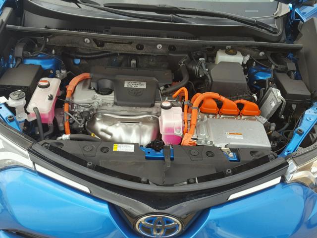 JTMDJREV6GD019243 - 2016 TOYOTA RAV4 HV LI BLUE photo 7