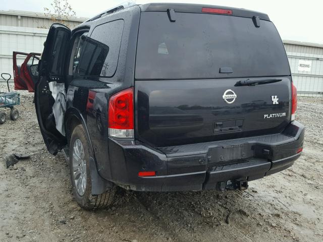 5N1AA0NE8FN614937 - 2015 NISSAN ARMADA PLA BLACK photo 3