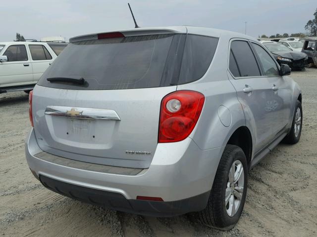 2GNFLEEK2E6362748 - 2014 CHEVROLET EQUINOX LS SILVER photo 4