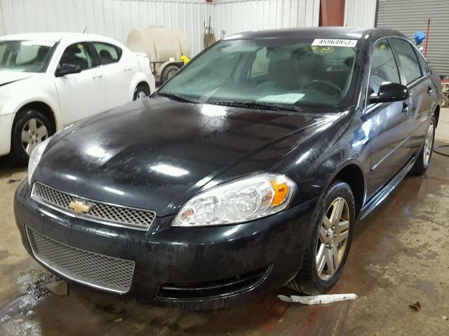 2G1WB5E37C1204106 - 2012 CHEVROLET IMPALA LT BLACK photo 2