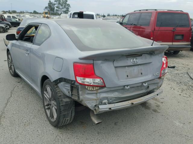 JTKJF5C79C3038718 - 2012 TOYOTA SCION TC GRAY photo 3