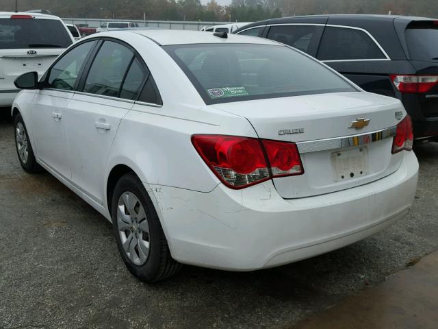 1G1PC5SH4C7288907 - 2012 CHEVROLET CRUZE LS WHITE photo 3