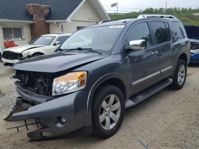 5N1AA0NC6AN622994 - 2010 NISSAN ARMADA SE GRAY photo 2