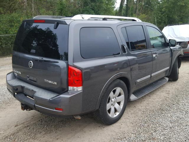 5N1AA0NC6AN622994 - 2010 NISSAN ARMADA SE GRAY photo 4