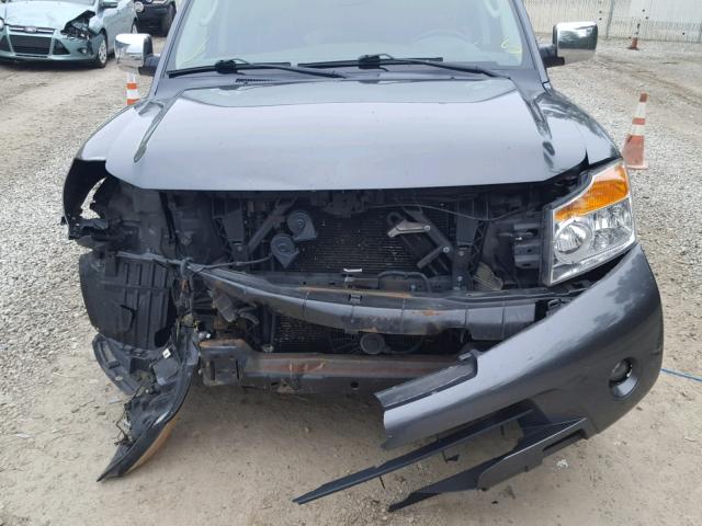 5N1AA0NC6AN622994 - 2010 NISSAN ARMADA SE GRAY photo 9