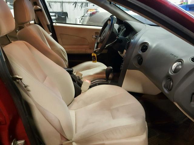 2G2WP522941309580 - 2004 PONTIAC GRAND PRIX BURGUNDY photo 5