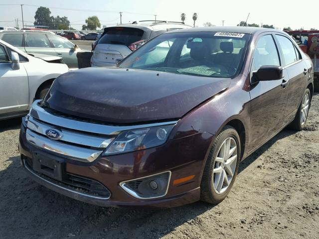 3FAHP0JA9BR214631 - 2011 FORD FUSION SEL PURPLE photo 2