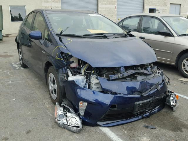 JTDKN3DU5D1719415 - 2013 TOYOTA PRIUS 蓝色 照片 1