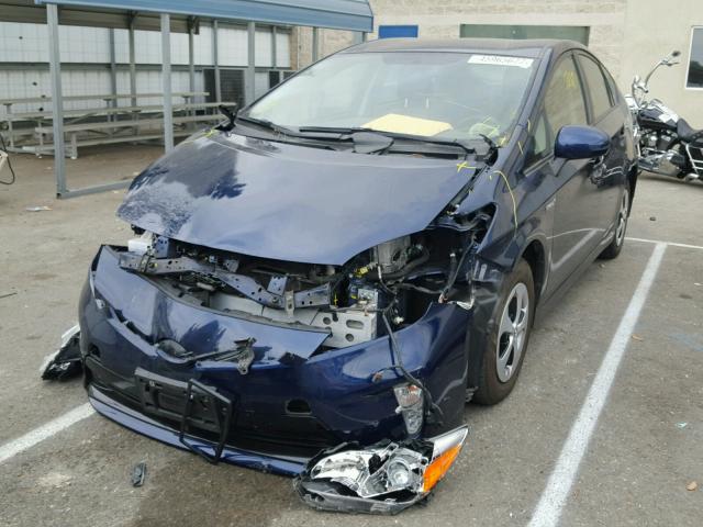 JTDKN3DU5D1719415 - 2013 TOYOTA PRIUS 蓝色 照片 2