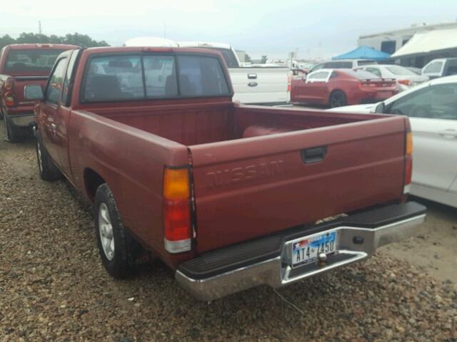 1N6SD16SXTC366107 - 1996 NISSAN TRUCK KING RED photo 3