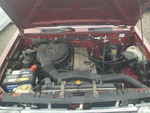 1N6SD16SXTC366107 - 1996 NISSAN TRUCK KING RED photo 7