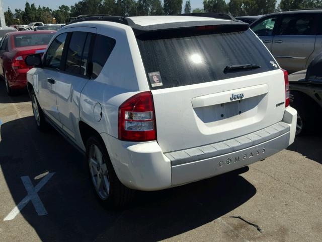 1J8FT57W77D222801 - 2007 JEEP COMPASS LI WHITE photo 3