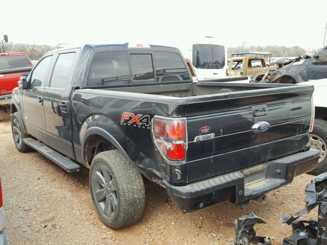 1FTFW1ET4DKF71454 - 2013 FORD F150 SUPER BLACK photo 3