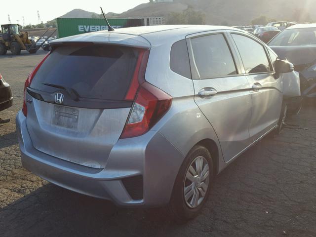 3HGGK5H53FM763756 - 2015 HONDA FIT LX SILVER photo 4