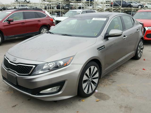 5XXGR4A63CG001774 - 2012 KIA OPTIMA SX SILVER photo 2