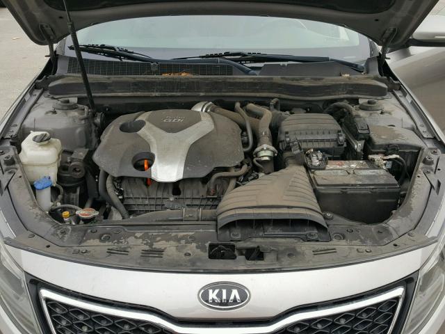 5XXGR4A63CG001774 - 2012 KIA OPTIMA SX SILVER photo 7