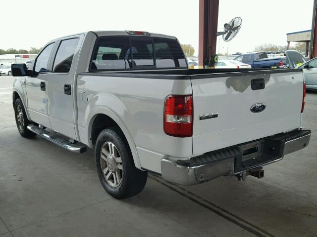 1FTPW12555KD71422 - 2005 FORD F150 WHITE photo 3