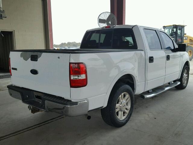 1FTPW12555KD71422 - 2005 FORD F150 WHITE photo 4