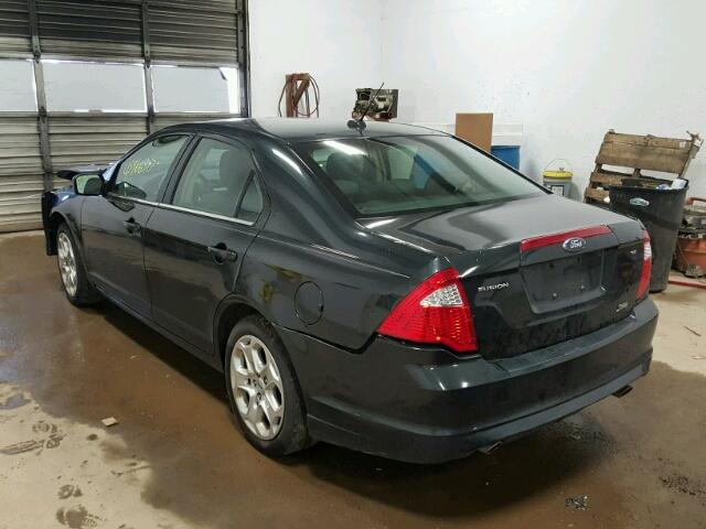 3FAHP0HG4AR376739 - 2010 FORD FUSION SE BLACK photo 3