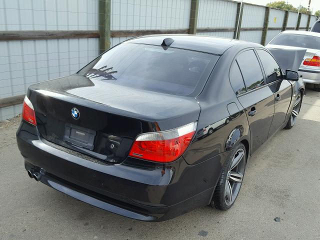 WBANB33535B115080 - 2005 BMW 545 I BLACK photo 4