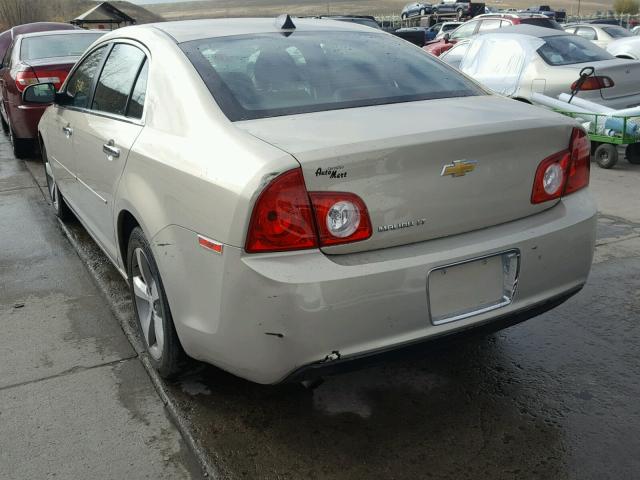 1G1ZC5E02CF164865 - 2012 CHEVROLET MALIBU 1LT 奶油色 照片 3