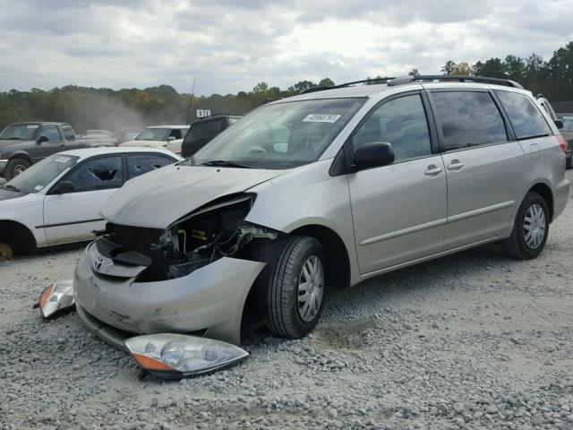 5TDZK23C78S144625 - 2008 TOYOTA SIENNA CE TAN photo 2