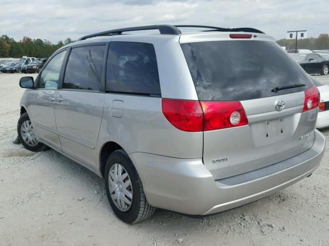 5TDZK23C78S144625 - 2008 TOYOTA SIENNA CE TAN photo 3