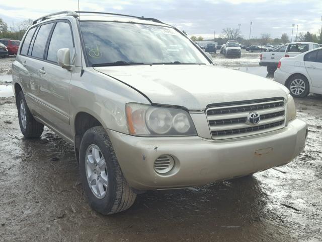 JTEHF21A930123848 - 2003 TOYOTA HIGHLANDER TAN photo 1