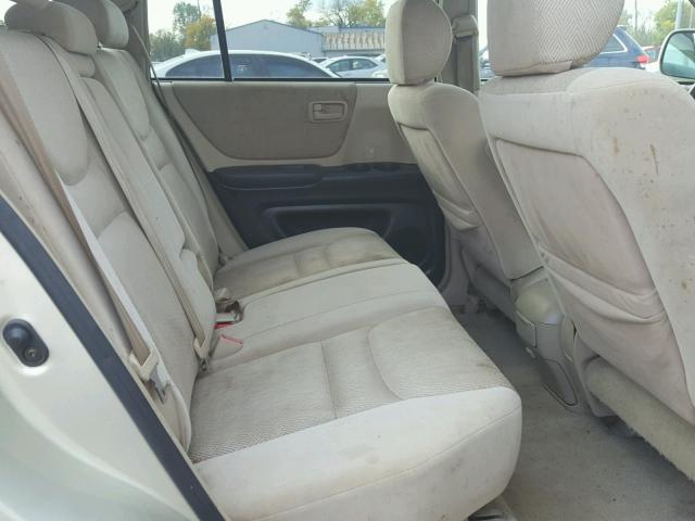 JTEHF21A930123848 - 2003 TOYOTA HIGHLANDER TAN photo 6